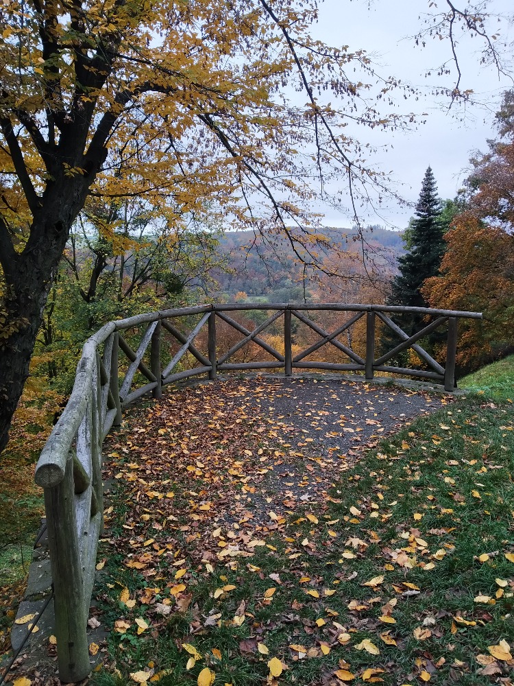 Hradec nad Moravicí - ze zámku na Bezručovu vyhlídku 